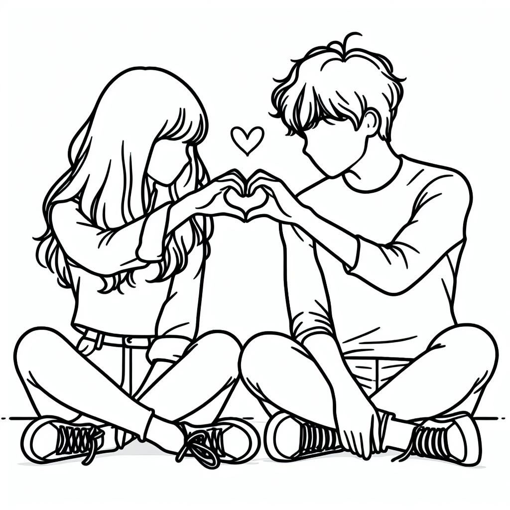 31+ Fairy Tale Valentines Couple Coloring Pages for Dreamers