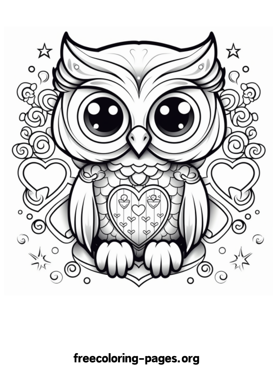 31+ Heart-Themed Owl Printables for Happy Valentine’s Celebrations