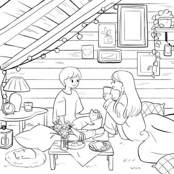 31+ Heartwarming Valentines Couple Coloring Pages for Kids & Family