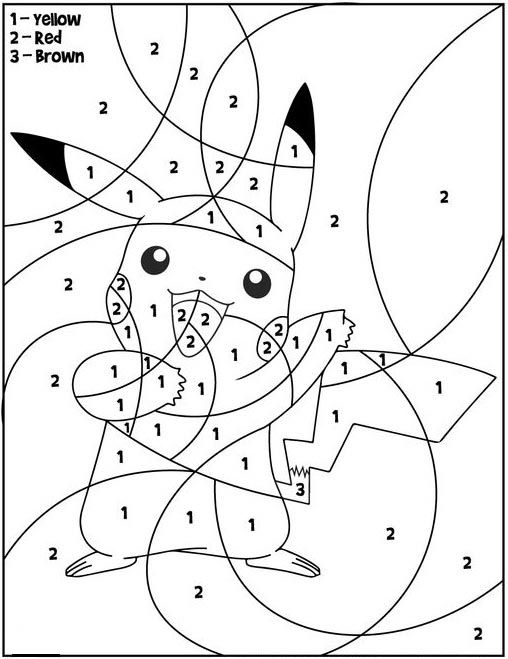 31+ Kindergarten Pokemon Math Coloring Sheets