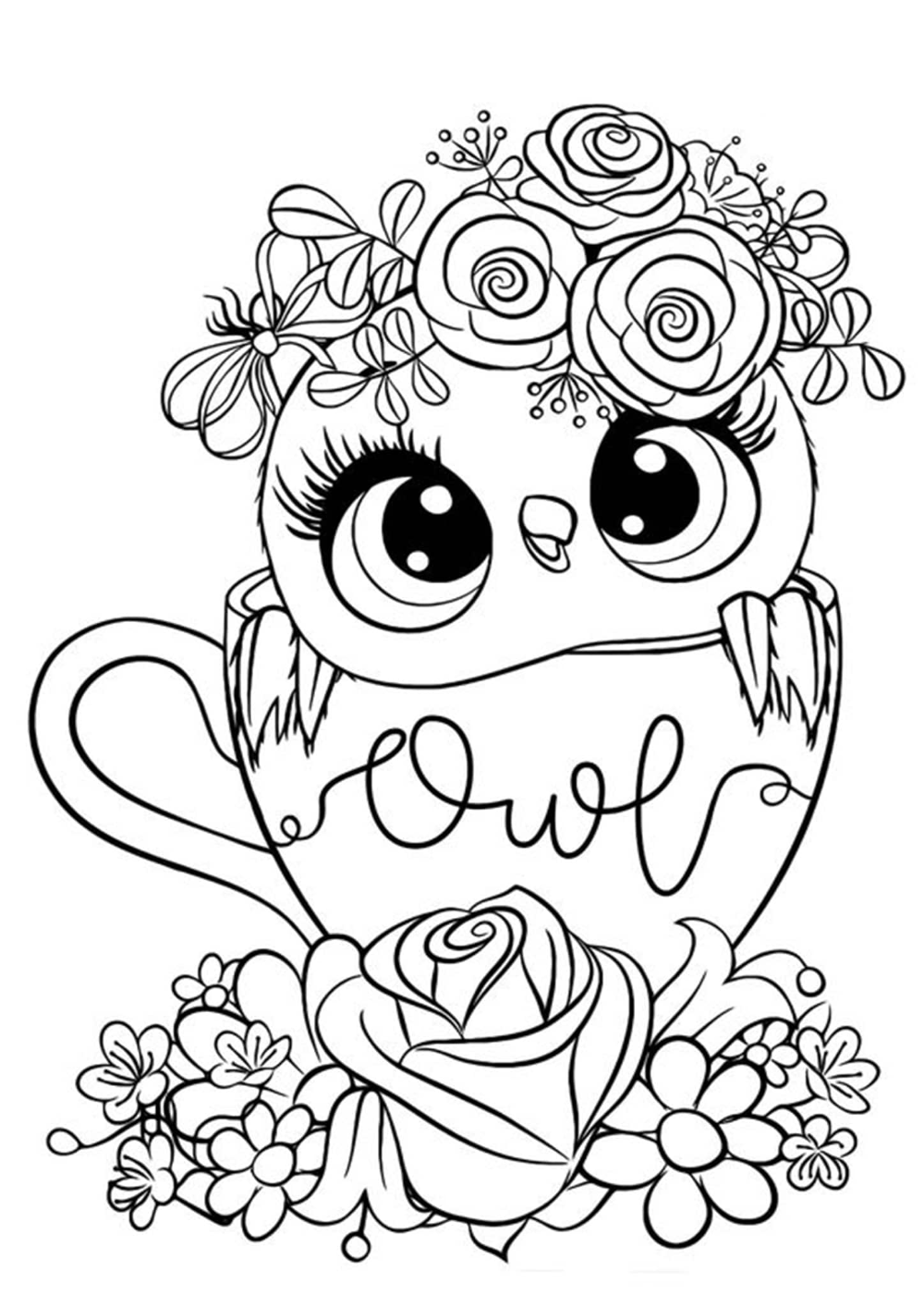 31+ Love-Filled Owl Coloring Pages for Grown-Ups on Valentine’s Day