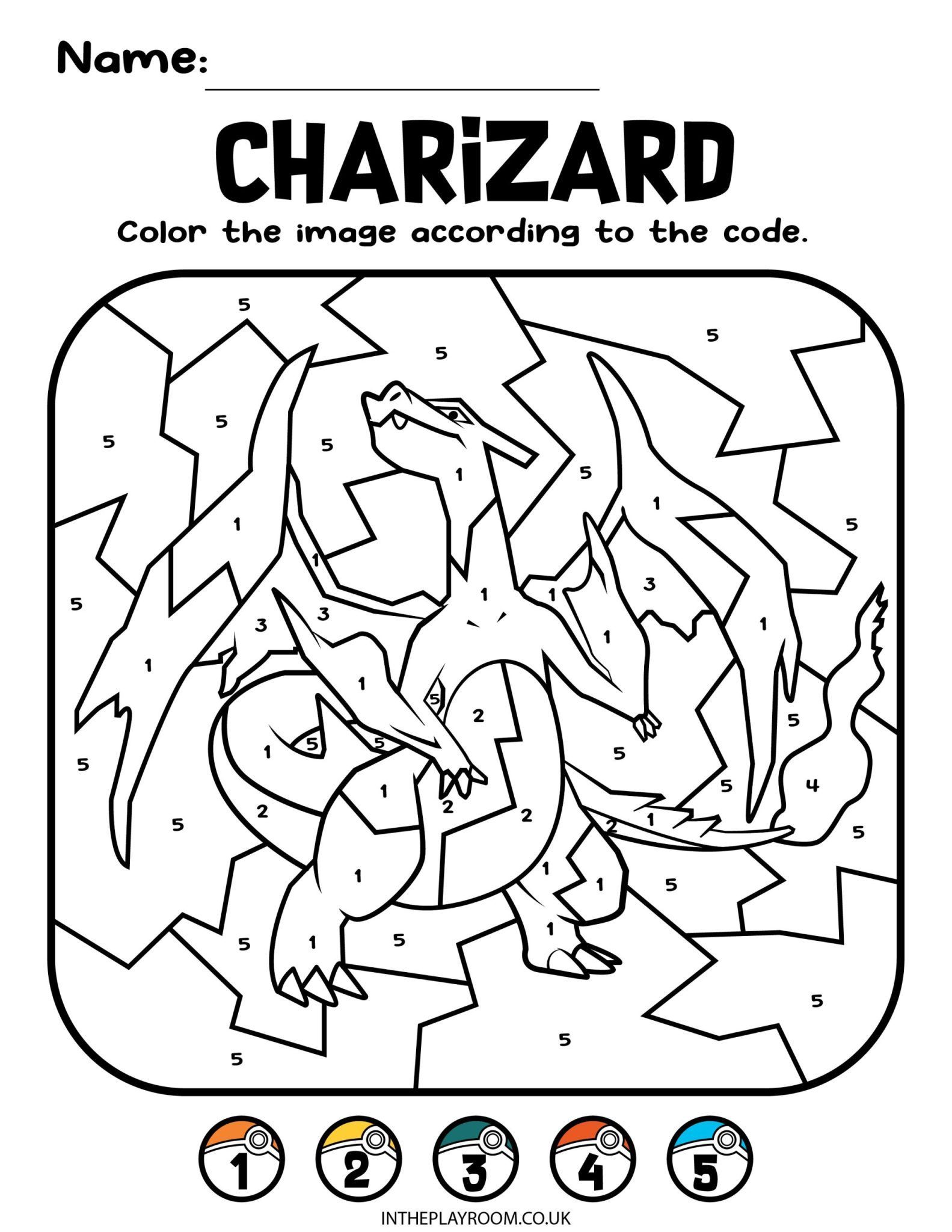 31+ Pokemon Number Coloring Worksheets Free