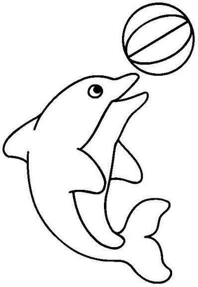 31+ Easy Dolphin Coloring Pages for Kids Free Printable