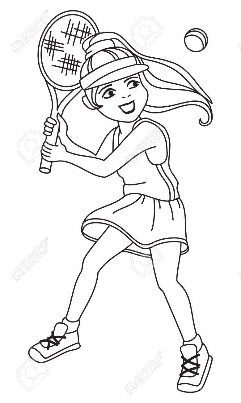 tennis coloring pages printable jpg