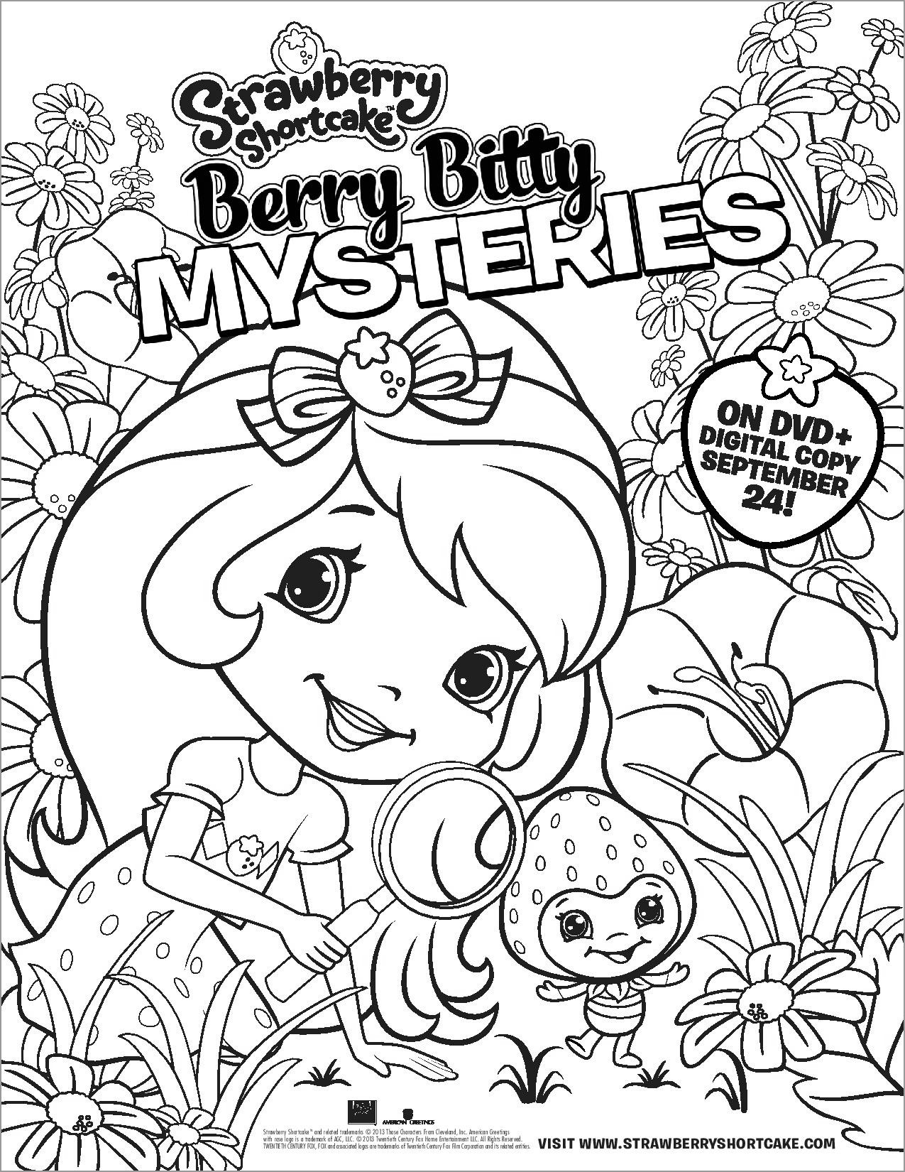 yummy strawberry shortcake coloring pages printable jpg