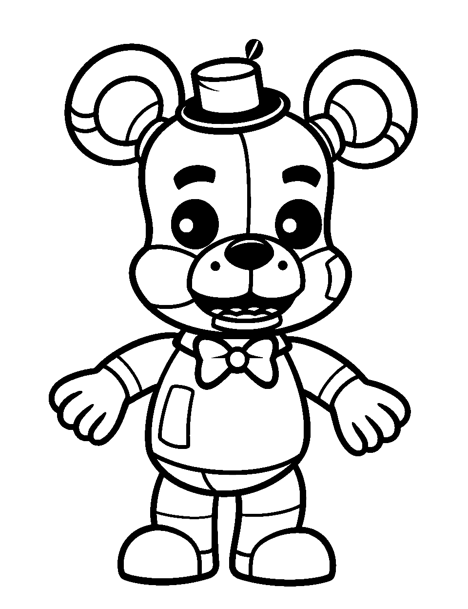 eerie five nights at freddys coloring pages printable jpg