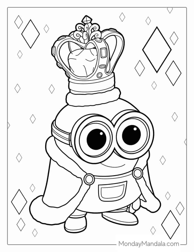 cute minion coloring pages printable jpg