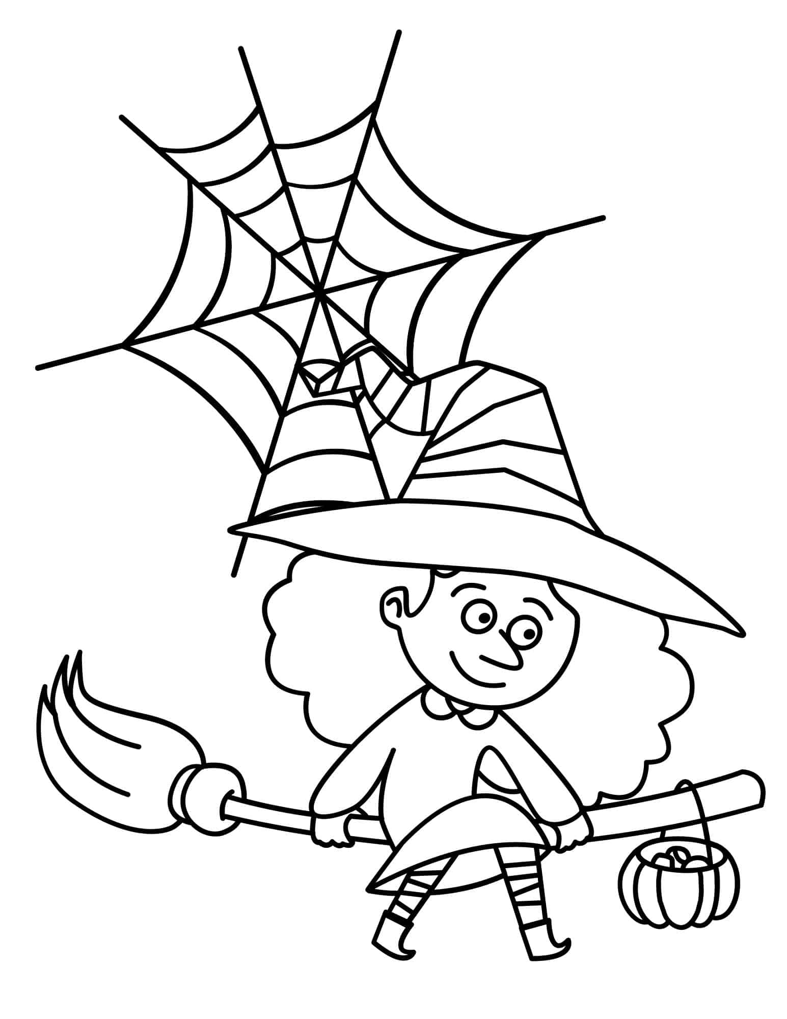 bewitching witch coloring pages printable jpg