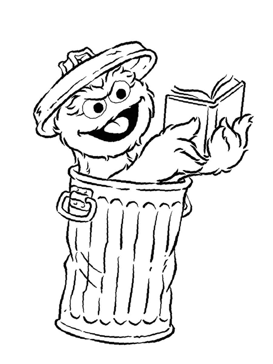 oscar the grouch coloring pages printable jpg