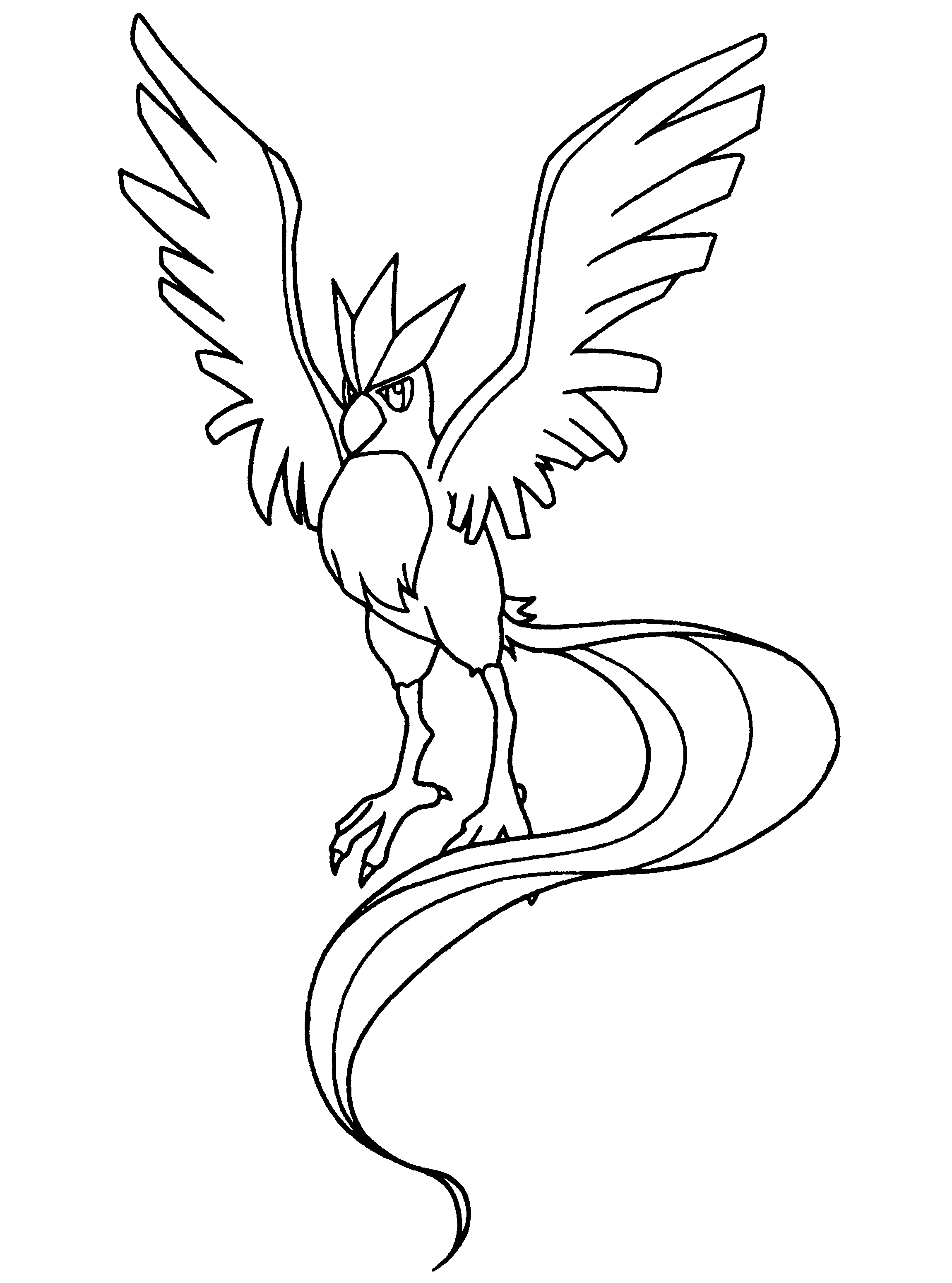 legendary zapdos coloring page printable jpg