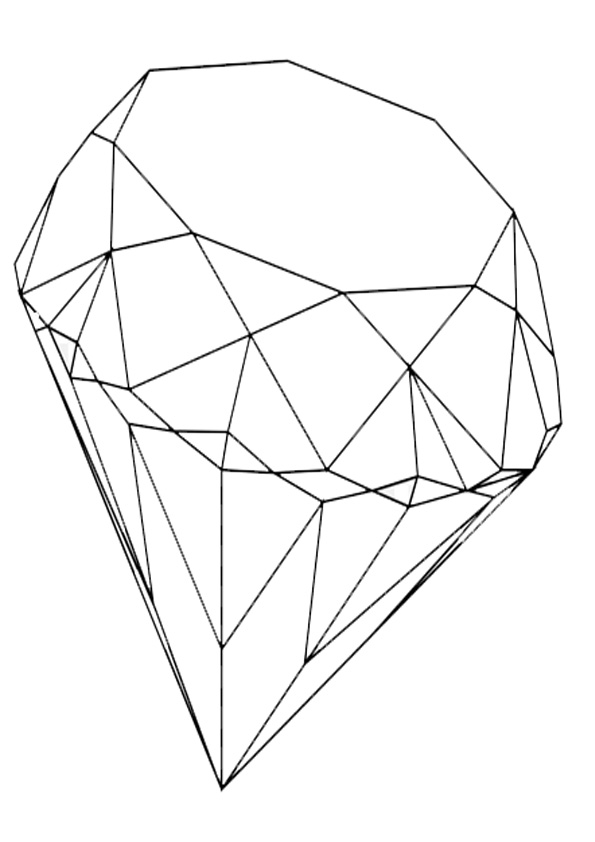 sparkling diamond coloring pages printable jpg