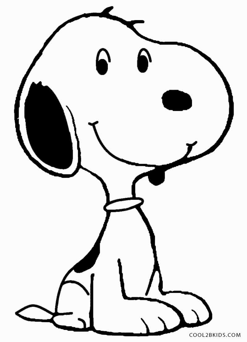 adorable snoopy coloring pages for kids printable jpg