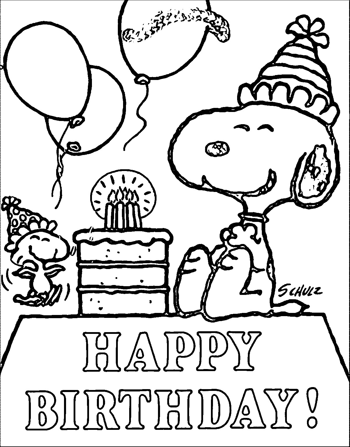 adorable snoopy coloring pages for kids printable jpg