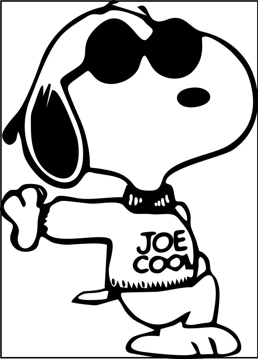 adorable snoopy coloring pages for kids printable jpg