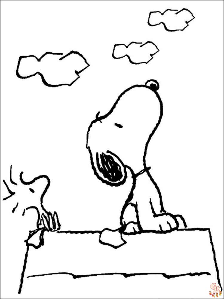 adorable snoopy coloring pages for kids printable jpg