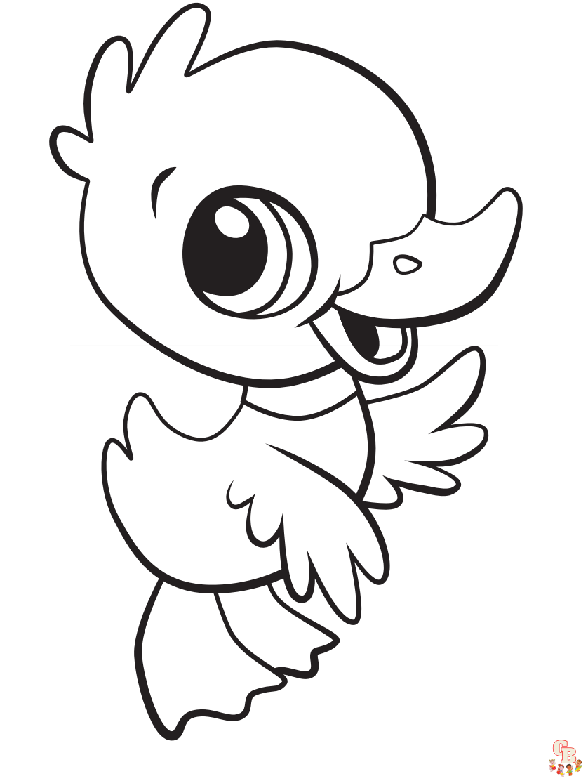 cute duck coloring pages printable jpg