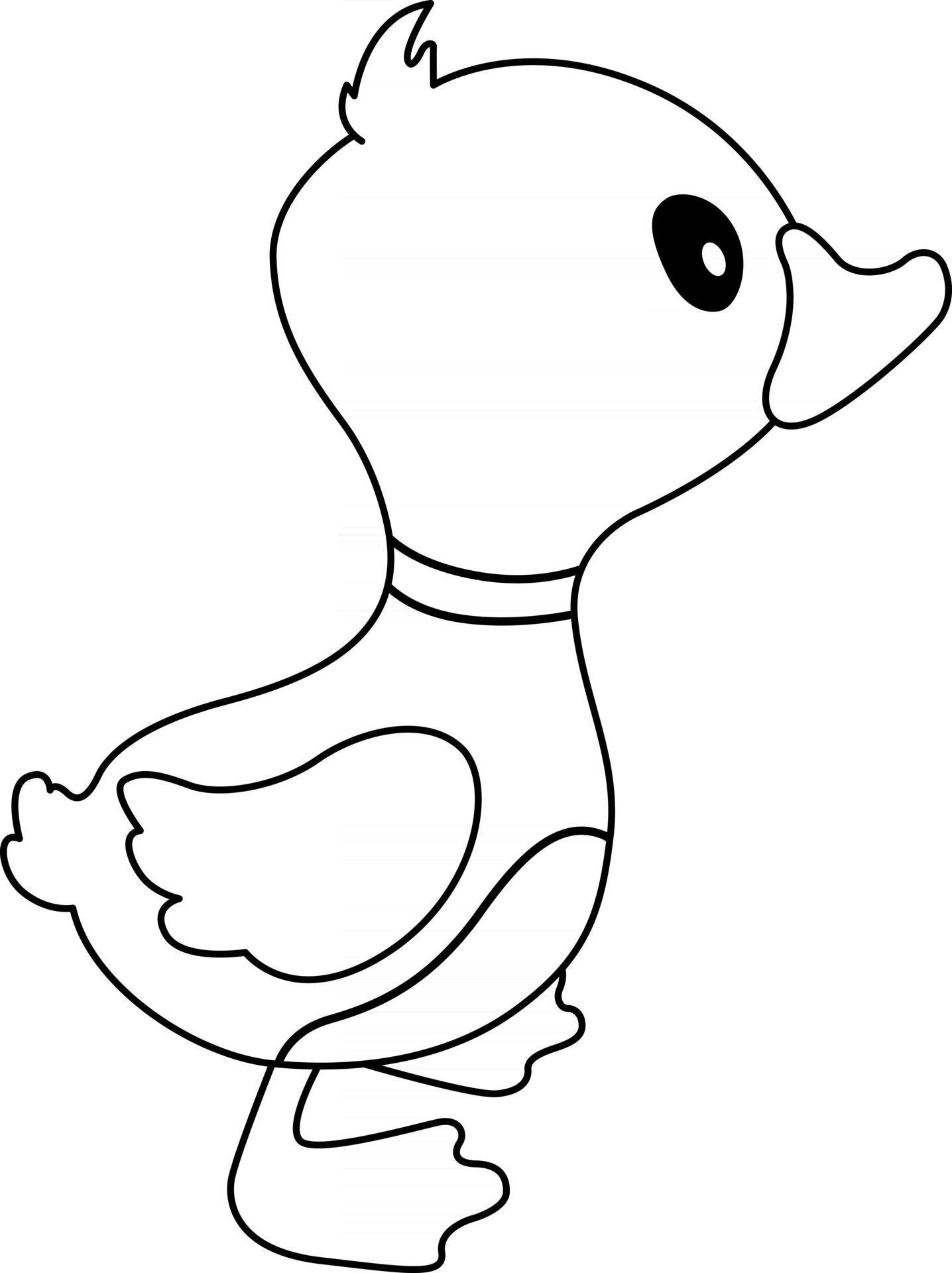 cute duck coloring pages printable jpg