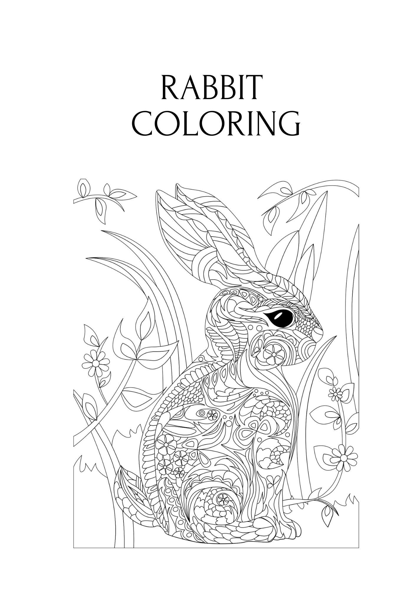 happy bunny coloring pages printable jpg