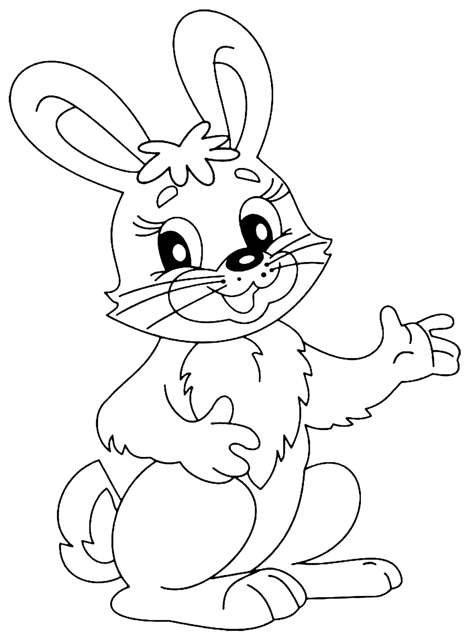 happy bunny coloring pages printable jpg