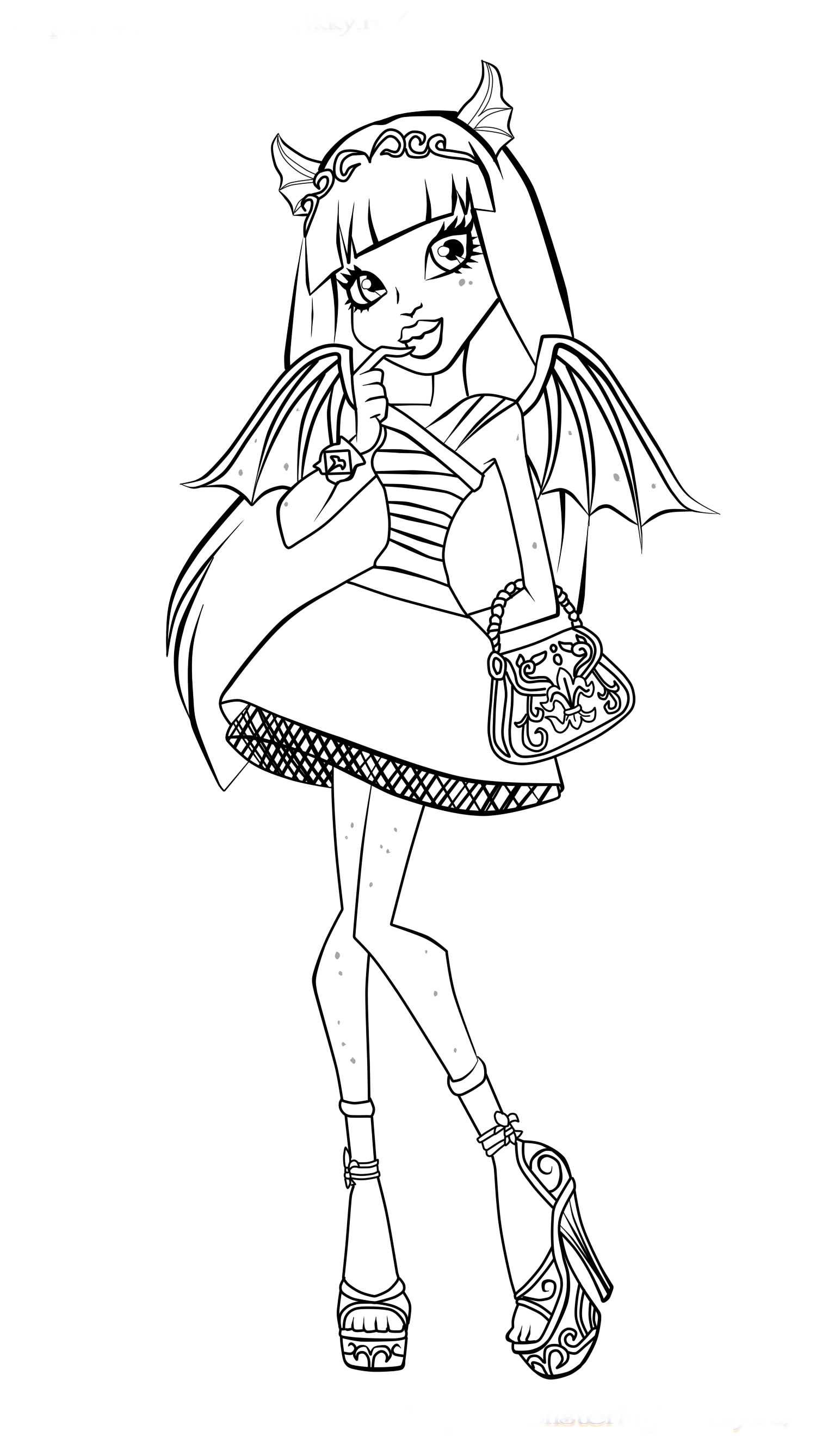 monster high coloring pages printable jpg