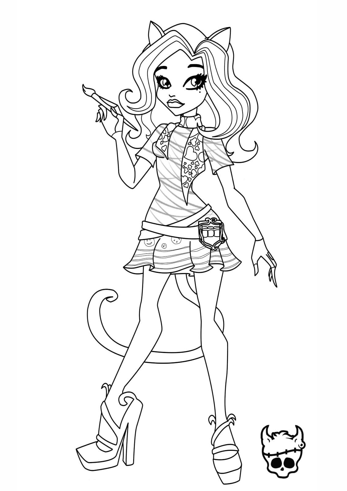 monster high coloring pages printable jpg