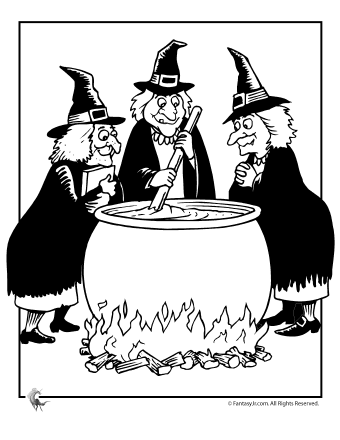 spooky witch coloring pages printable jpg