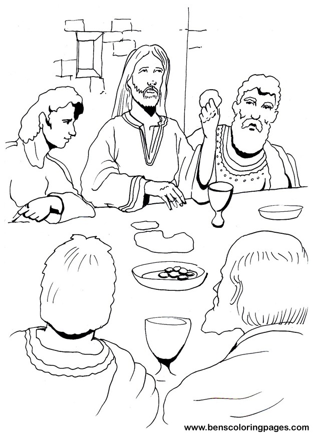 stunning last supper coloring pages printable jpg