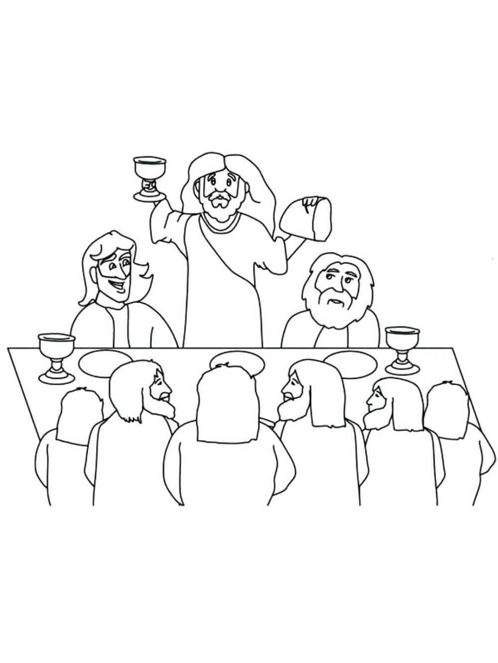 stunning last supper coloring pages printable jpg