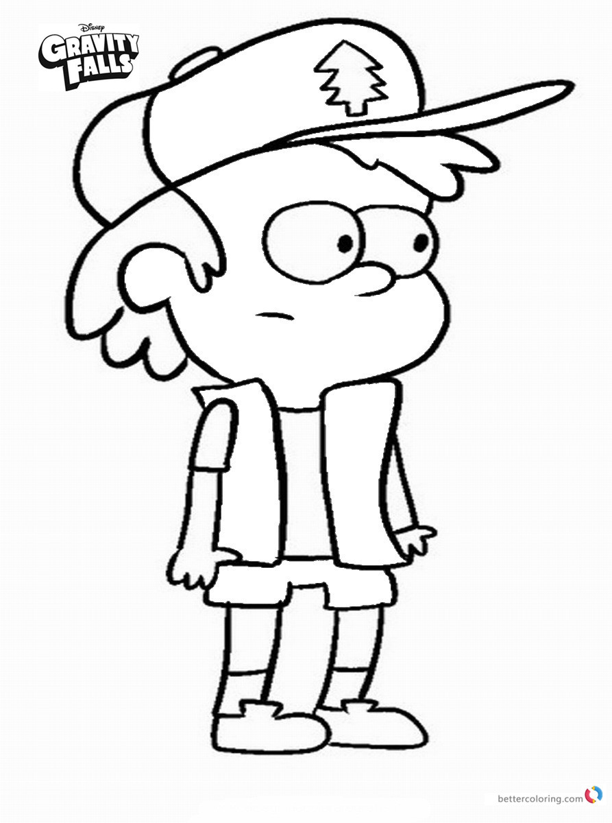 mysterious gravity falls coloring pages printable jpg