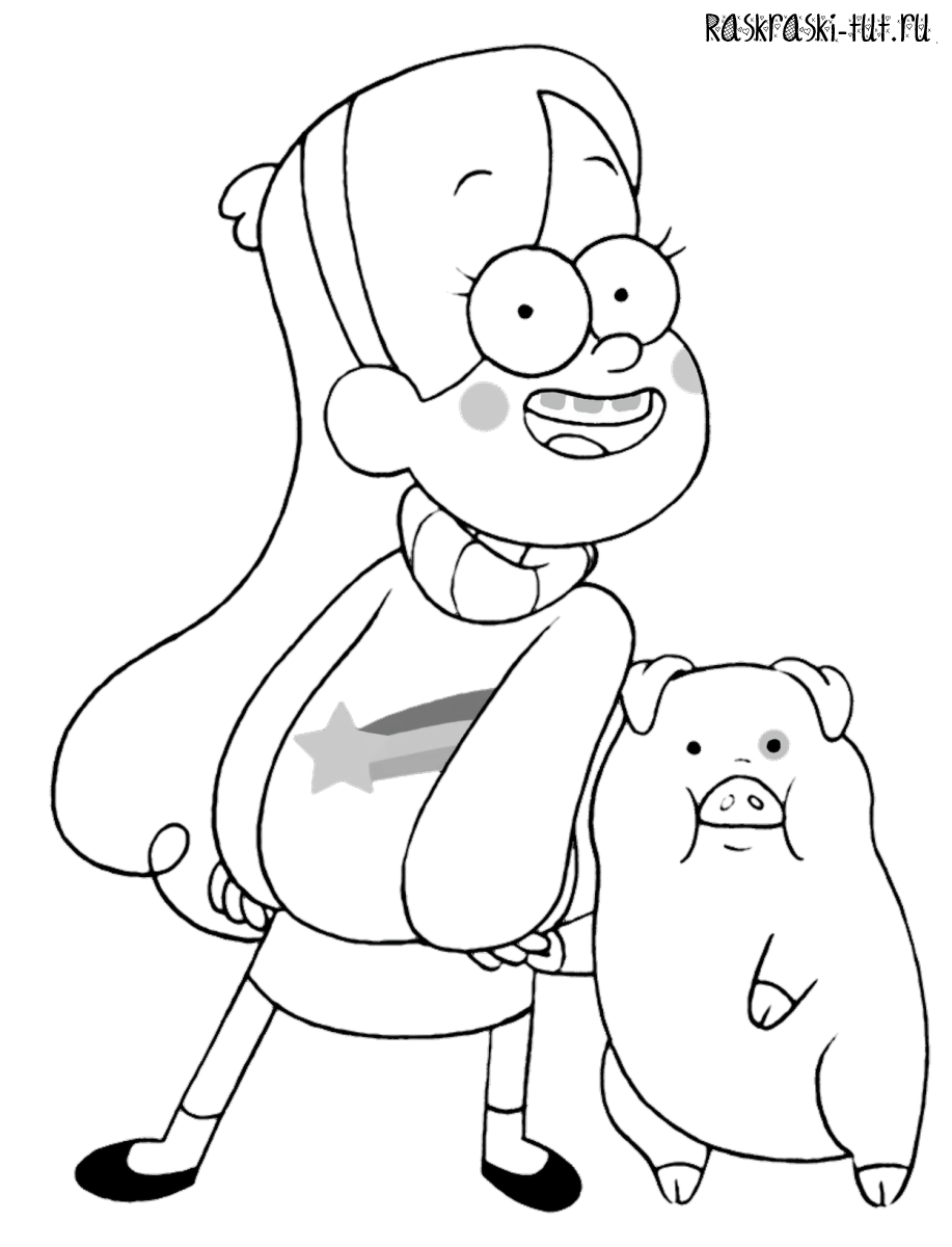 mysterious gravity falls coloring pages printable jpg