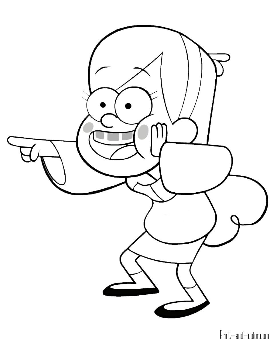 mysterious gravity falls coloring pages printable jpg