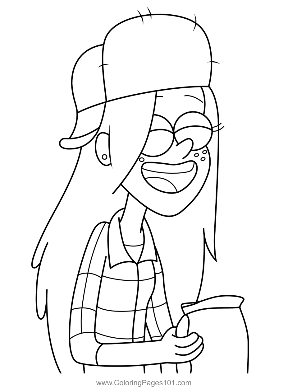 mysterious gravity falls coloring pages printable jpg