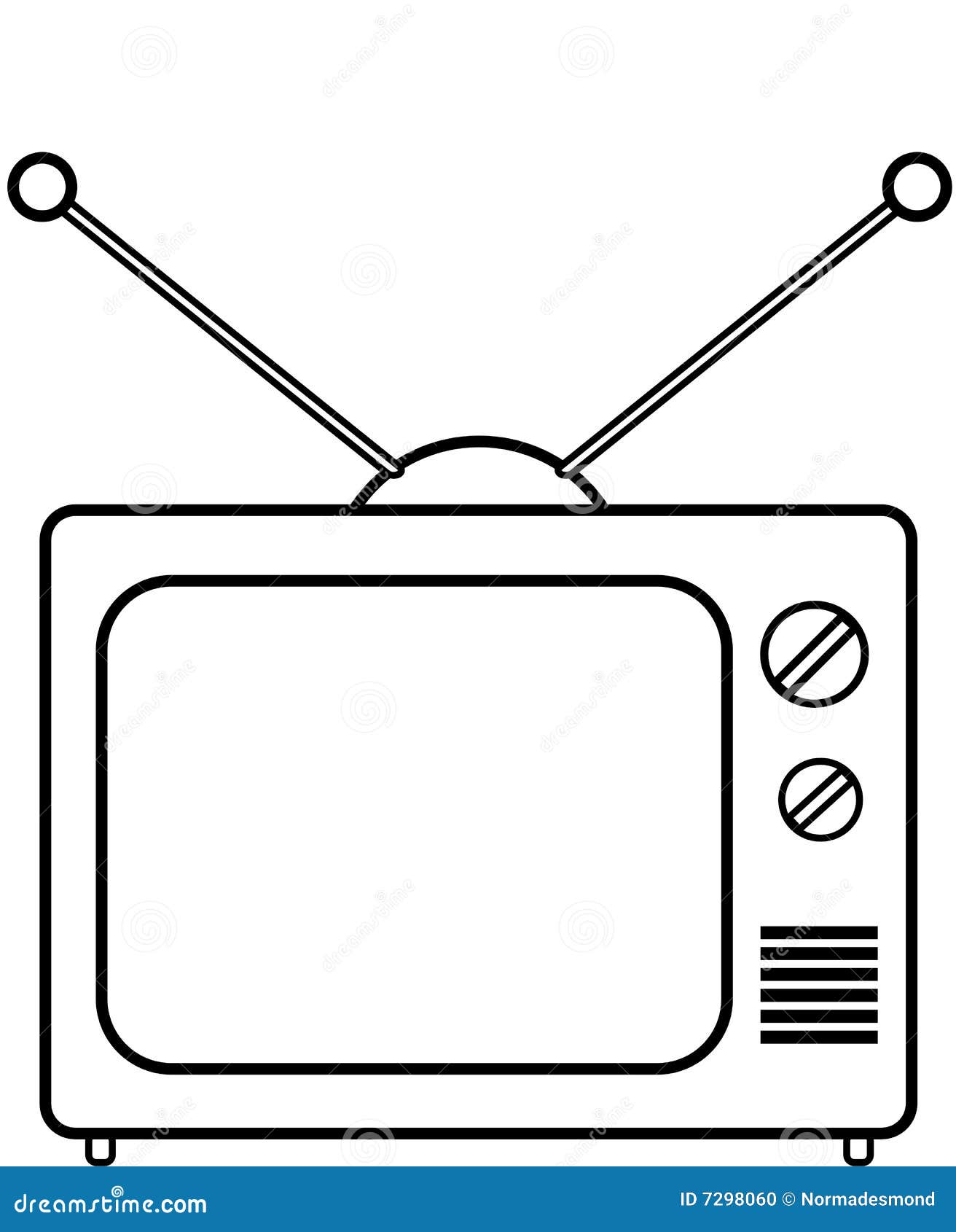 retro television coloring pages printable jpg