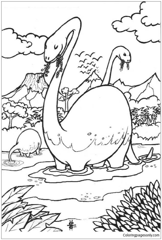 brontosaurus coloring pages printable jpg