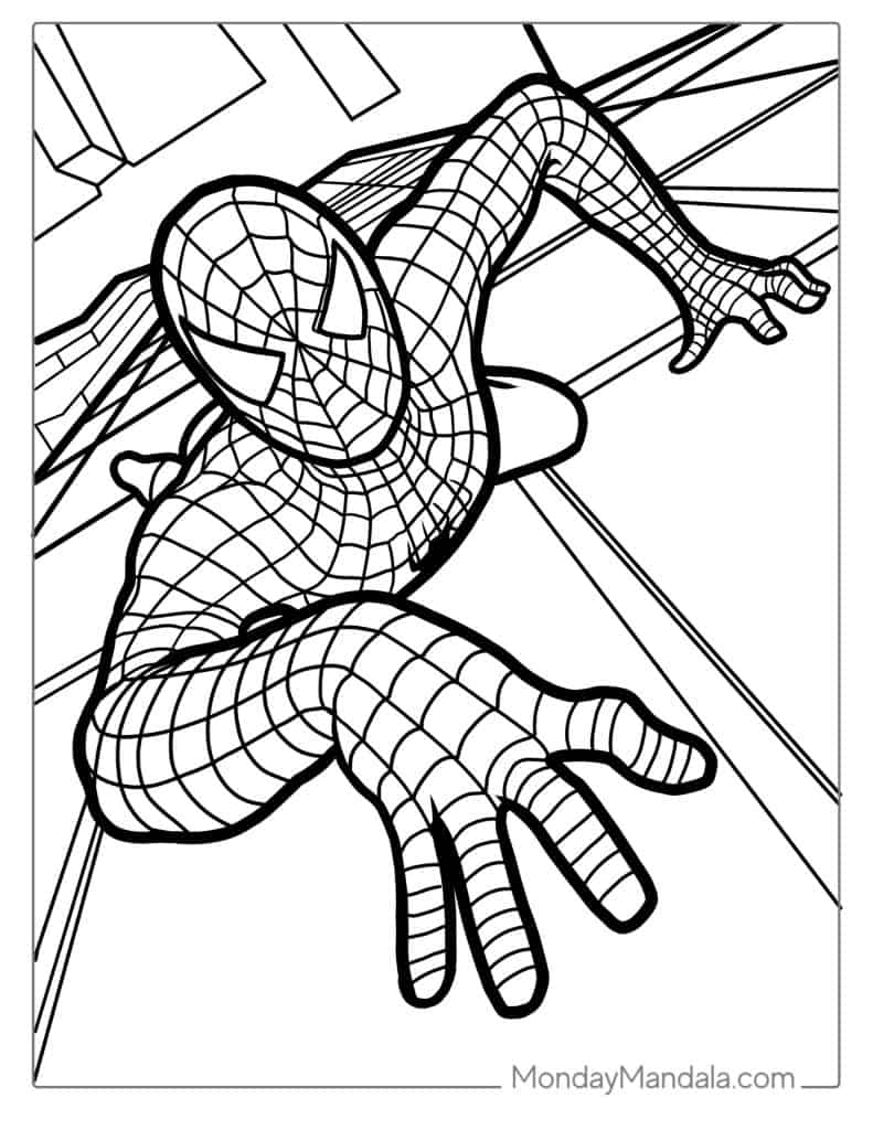 christmas spiderman coloring pages printable jpg