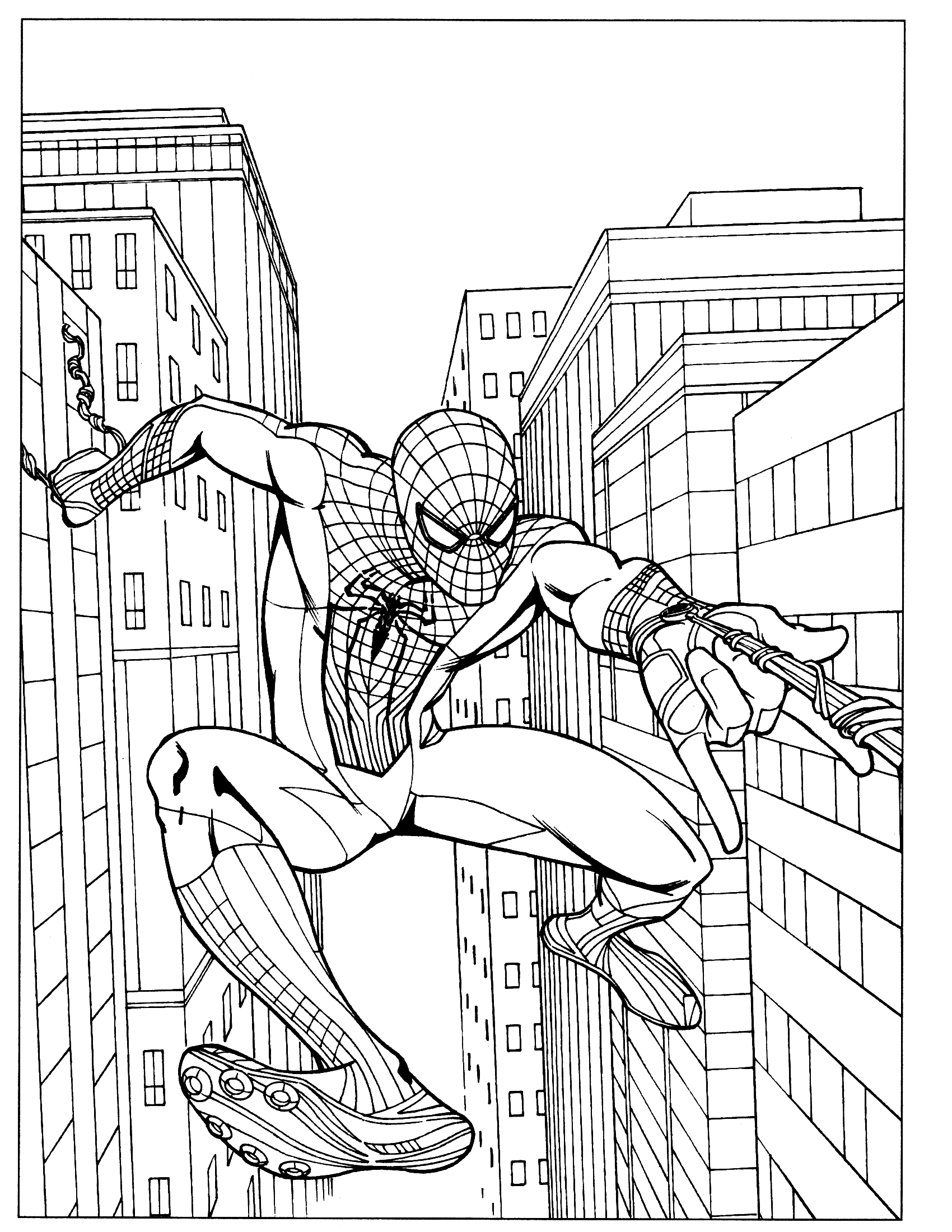 christmas spiderman coloring pages printable jpg