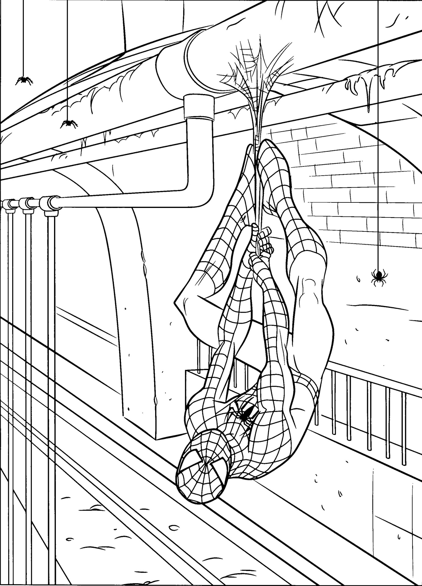 christmas spiderman coloring pages printable jpg