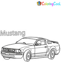 classic mustang coloring pages printable jpg