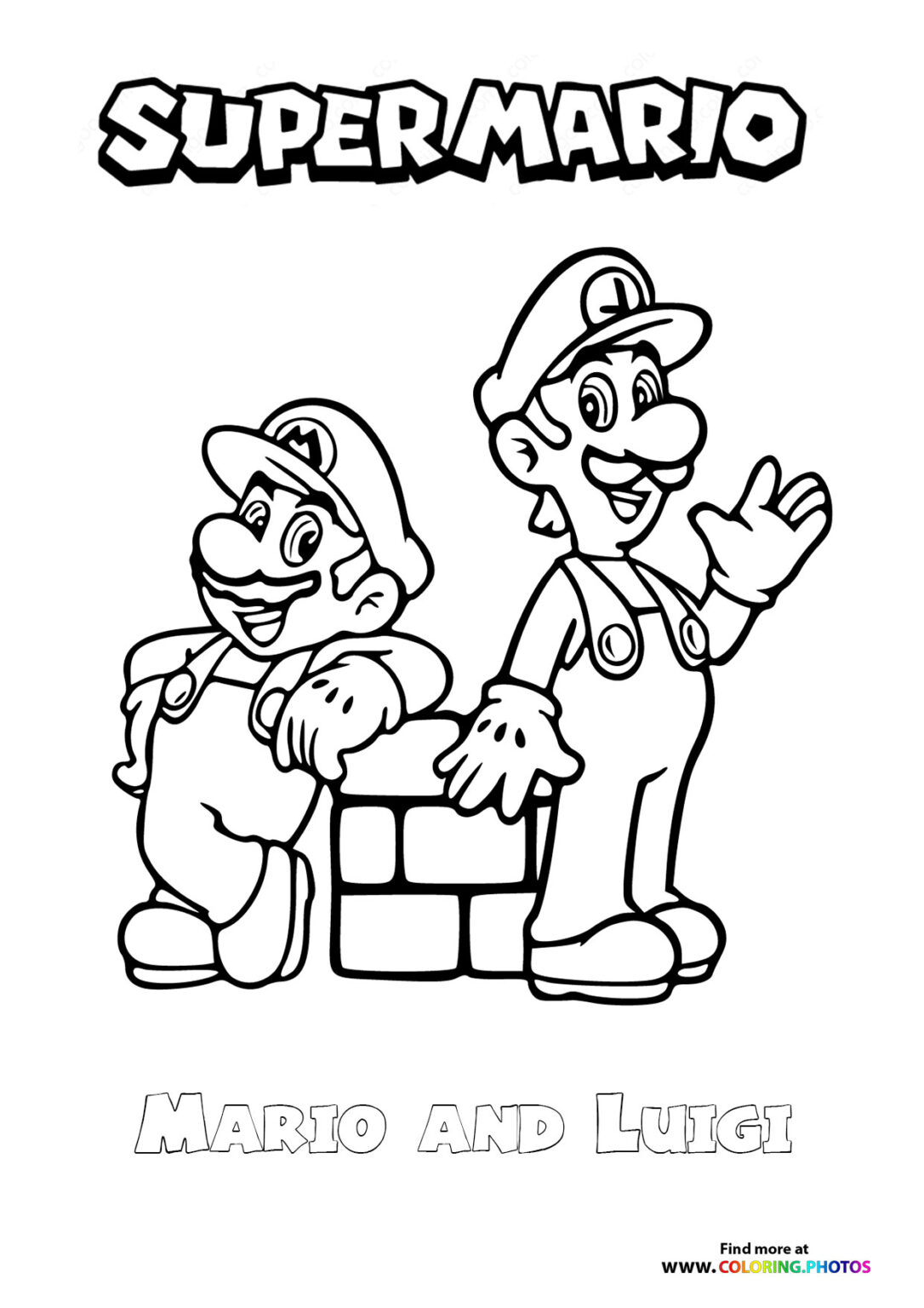 cute luigi coloring pages printable jpg