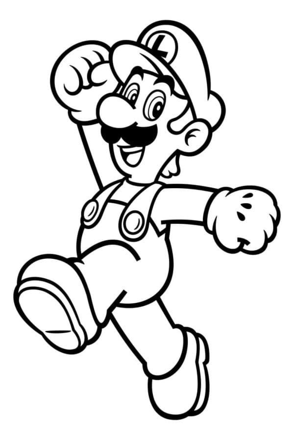 cute luigi coloring pages printable jpg