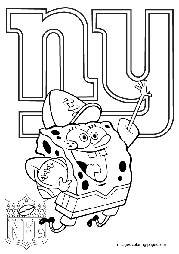 iconic giants logo coloring page printable jpg