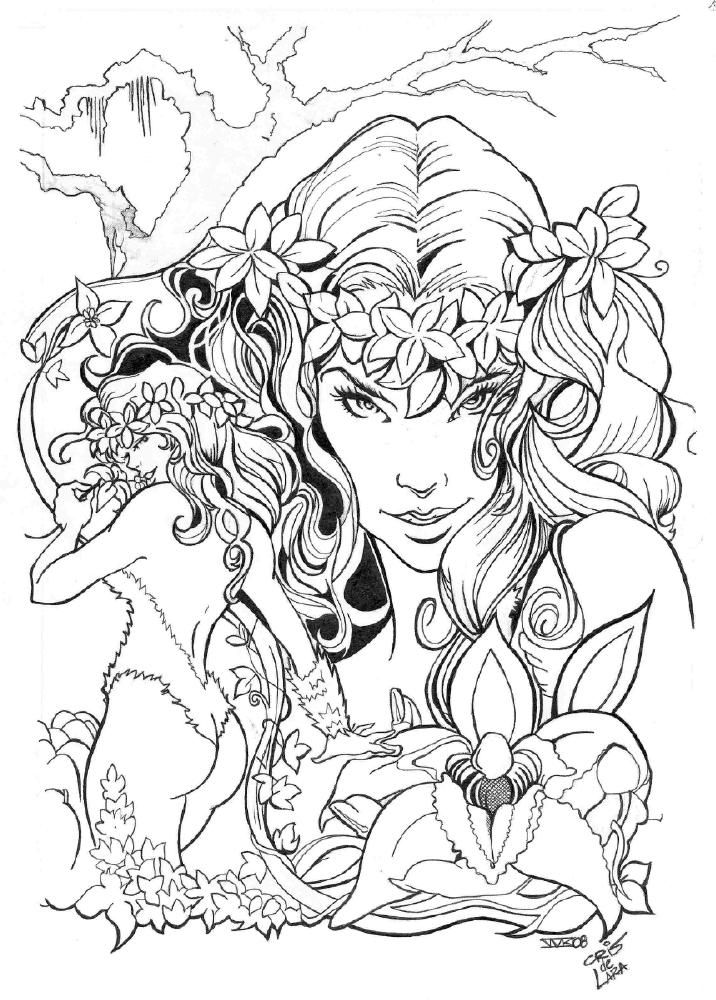 poison ivy from batman coloring pages printable jpg