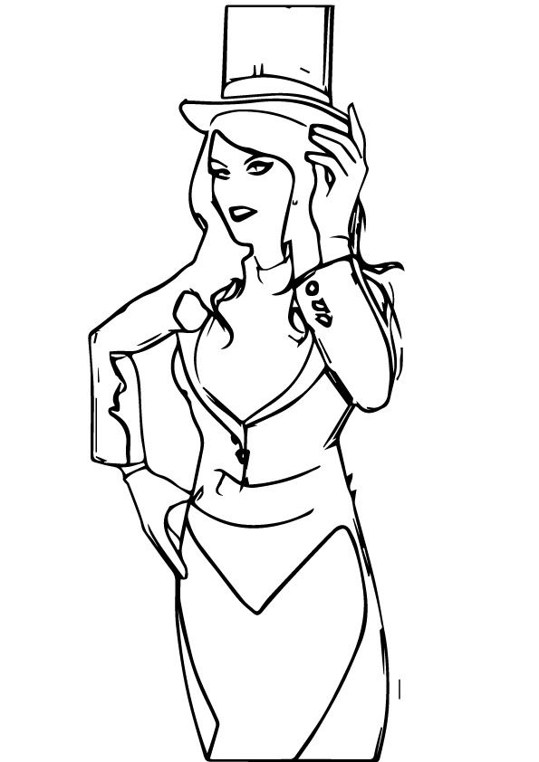 poison ivy from batman coloring pages printable jpg