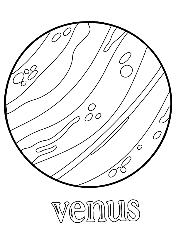 solar system planet mercury coloring page printable jpg