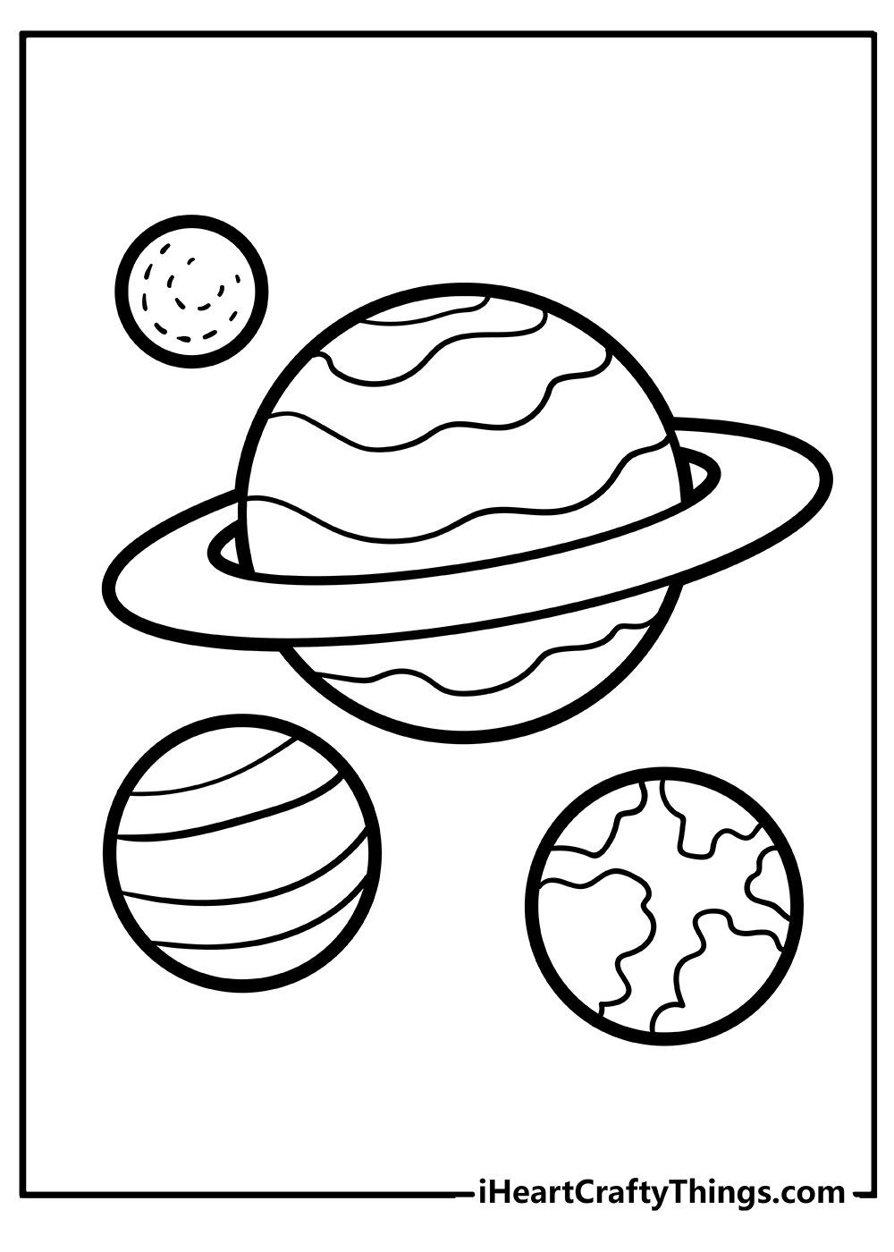 solar system planet mercury coloring page printable jpg