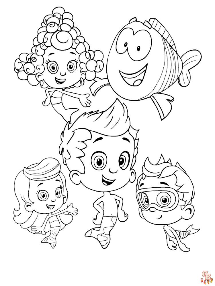 bubble guppies coloring pages printable jpg