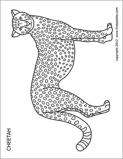 cheetah coloring pages printable jpg