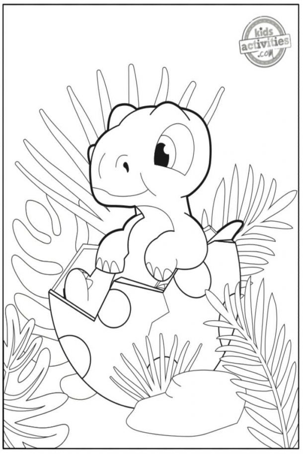 dinosaur clipart coloring pages printable jpg