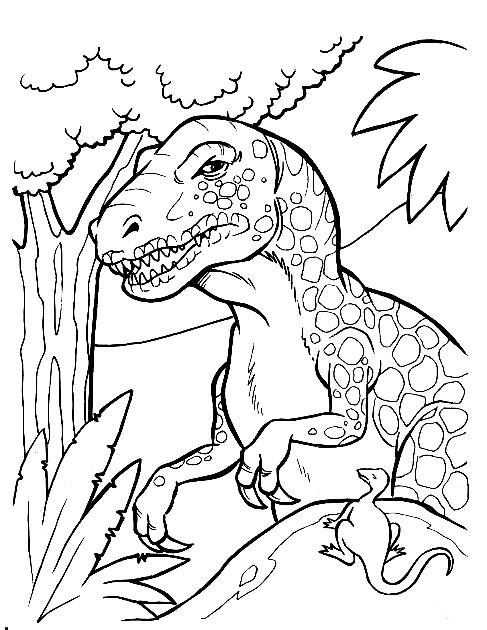 dinosaur clipart coloring pages printable jpg