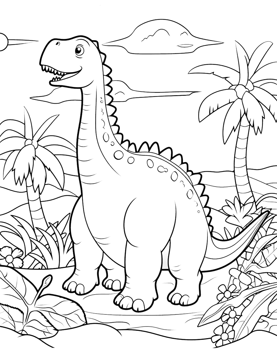 dinosaur clipart coloring pages printable jpg